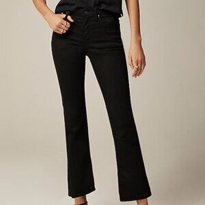 J. Crew Women's mid-rise kickout Black Denim Jeans Size 28 Petite NWT Chic